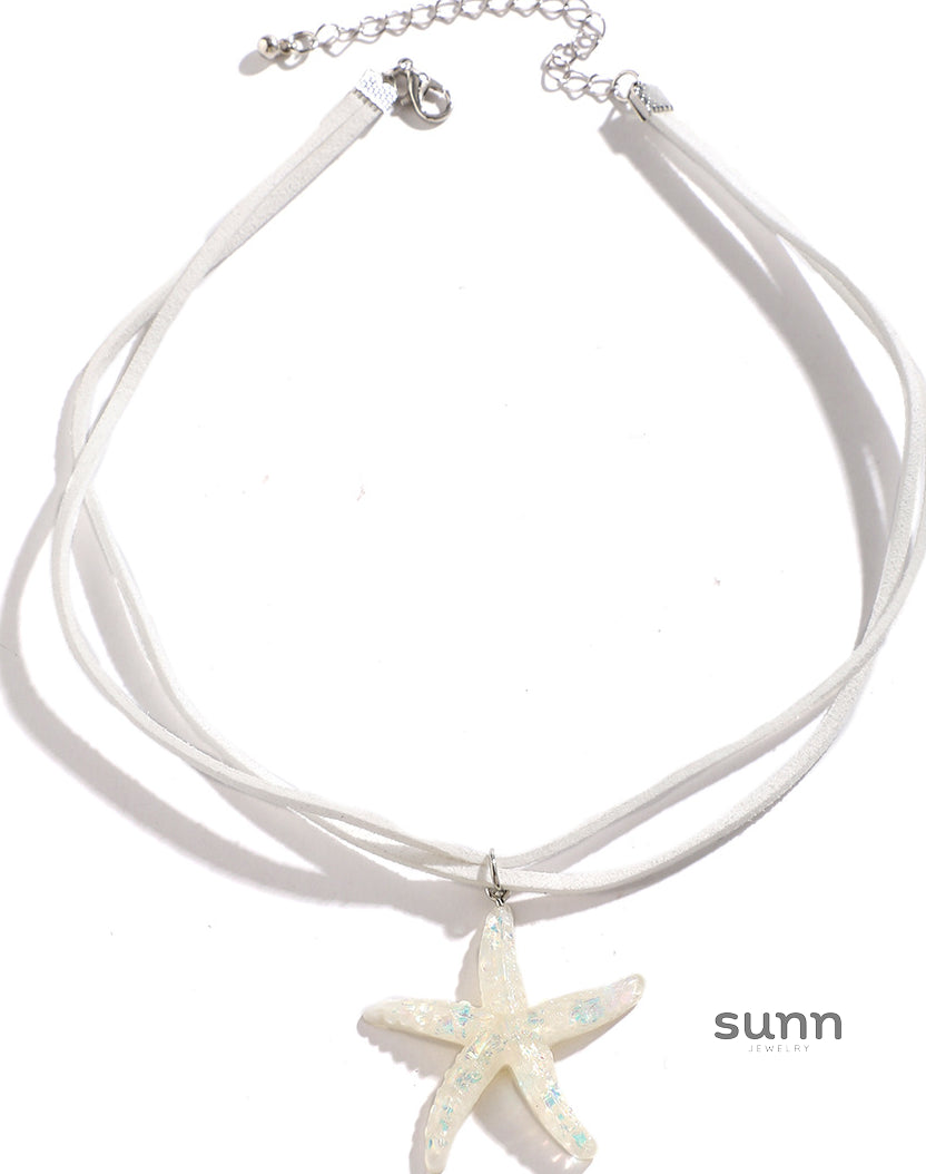 Kari Layered Starfish Necklace [UPIPK02B]