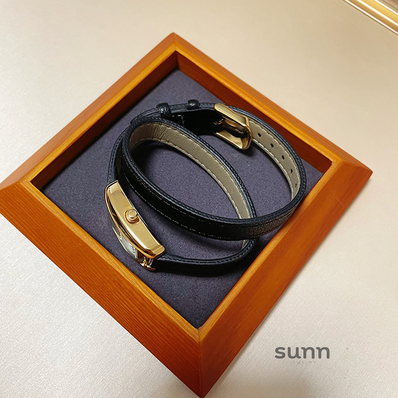 Karianna Square Double-Wrap Watch [PMO41QE6]