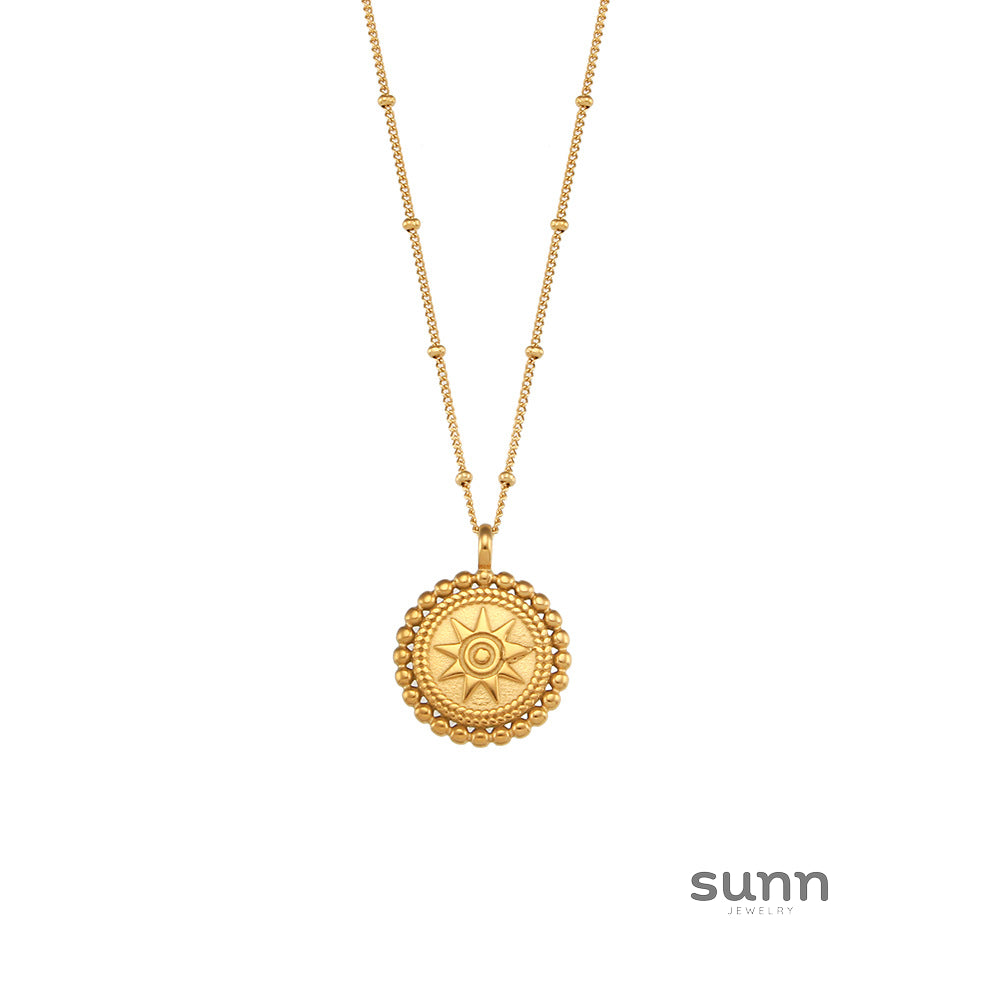 Karissa Star Disc Necklace [JJMDA1E8]
