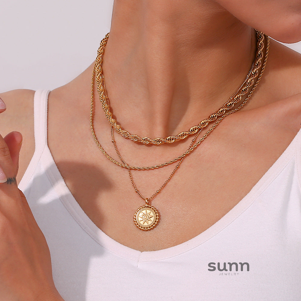 Karissa Star Disc Necklace [F0XC6UP9]