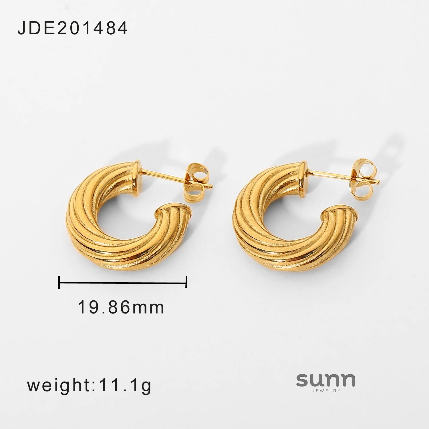 Karissa Twisted Hoop Earrings