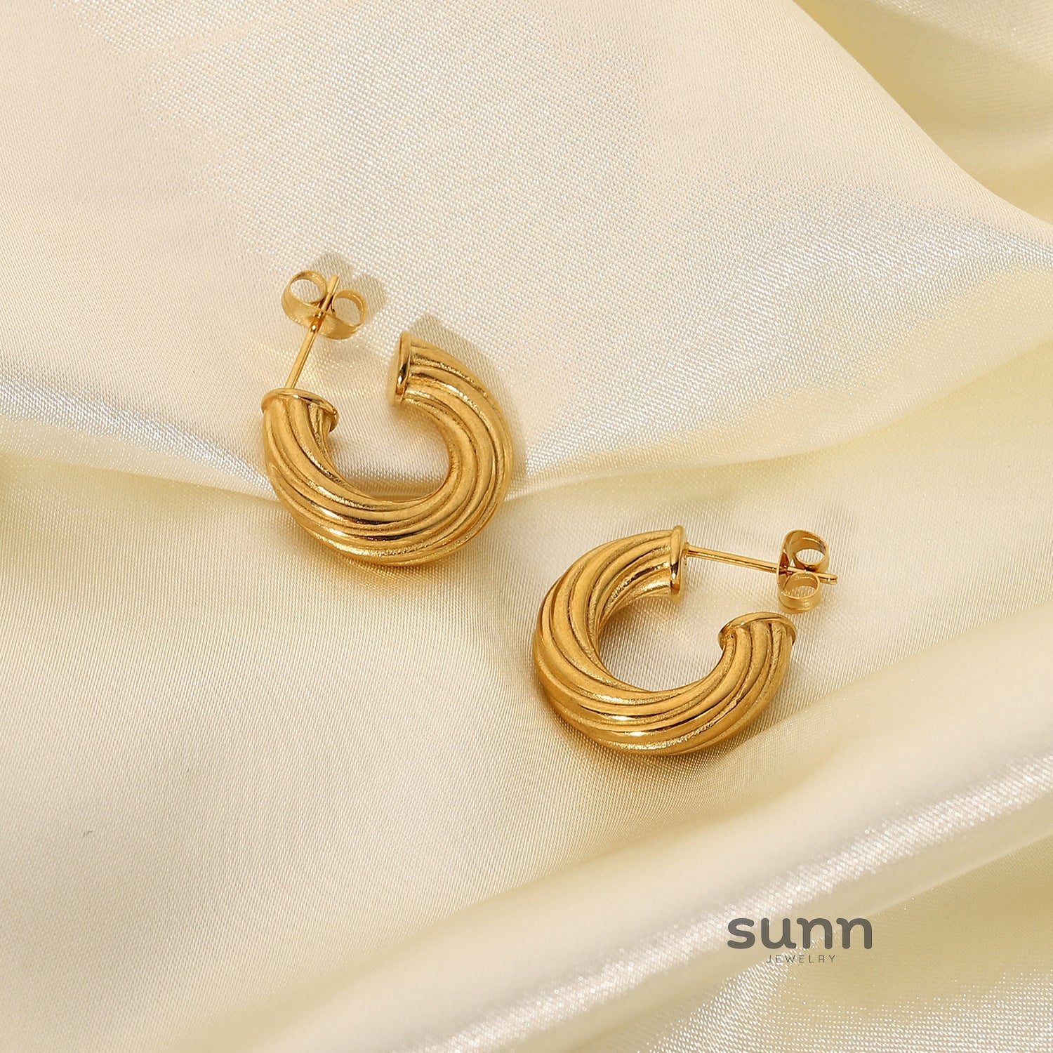 Karissa Twisted Hoop Earrings