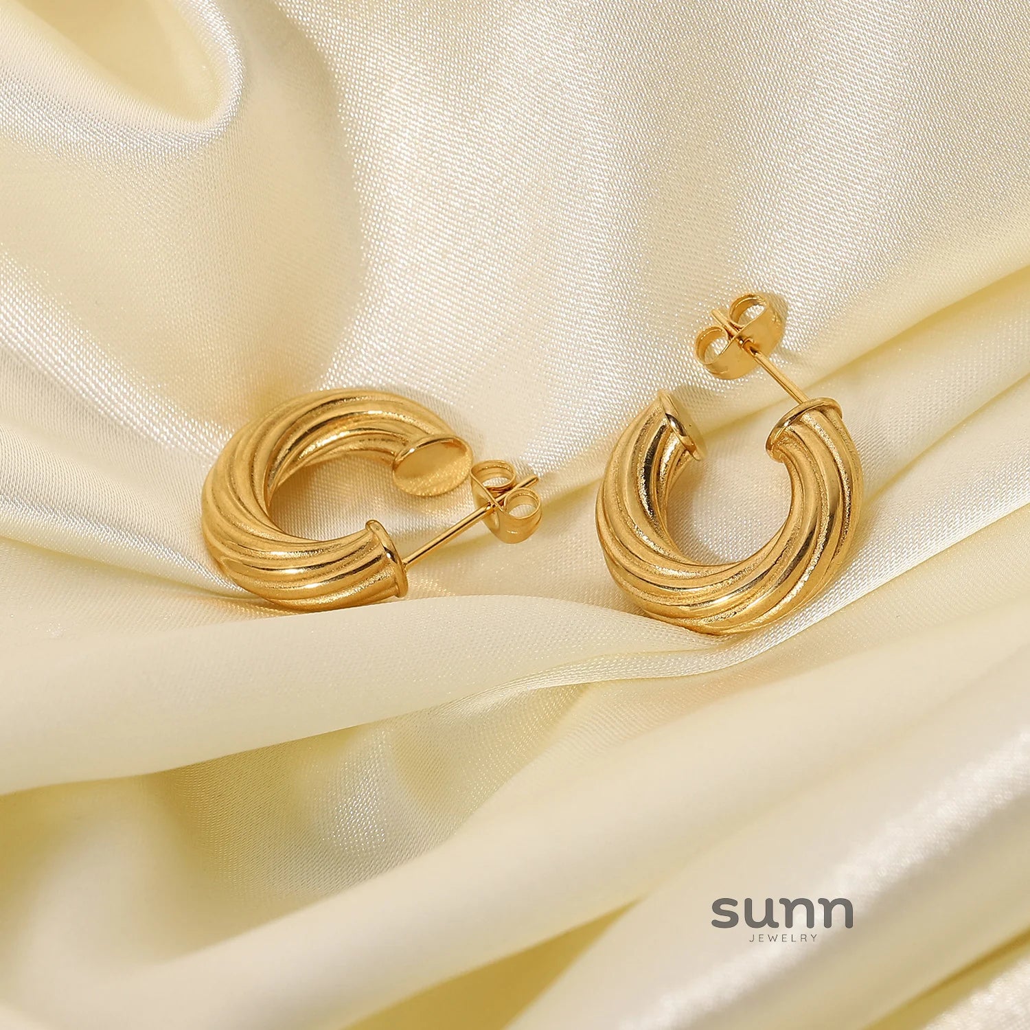 Karissa Twisted Hoop Earrings