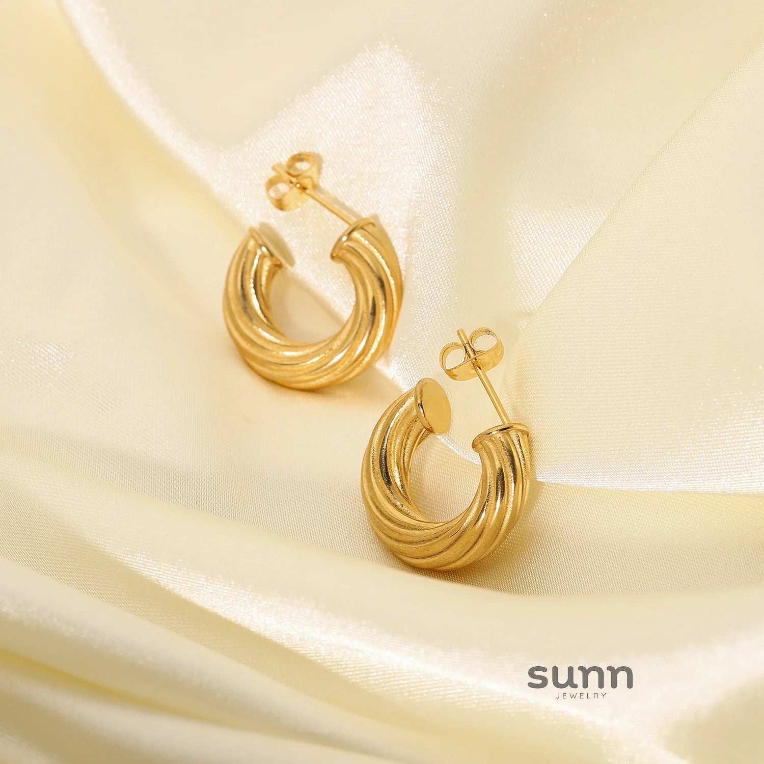 Karissa Twisted Hoop Earrings
