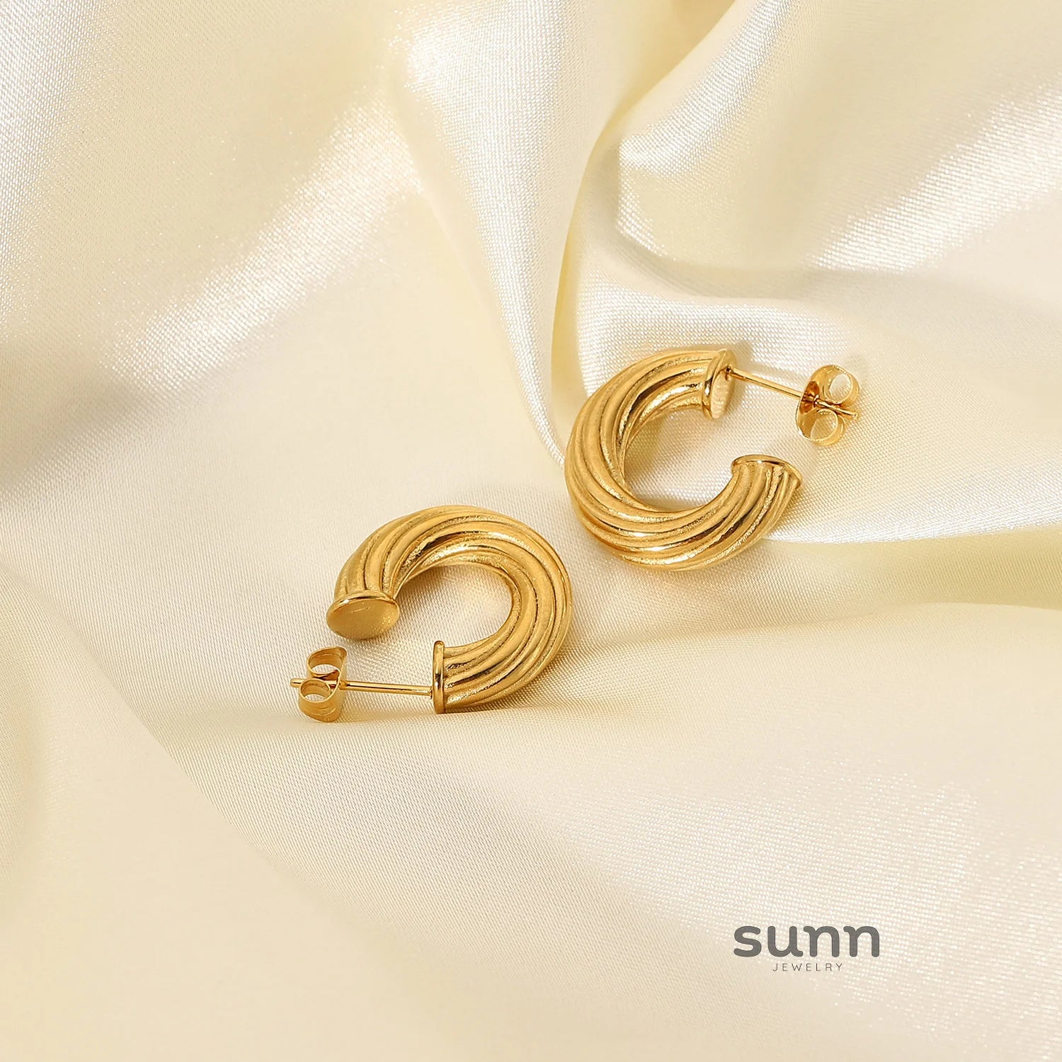 Karissa Twisted Hoop Earrings