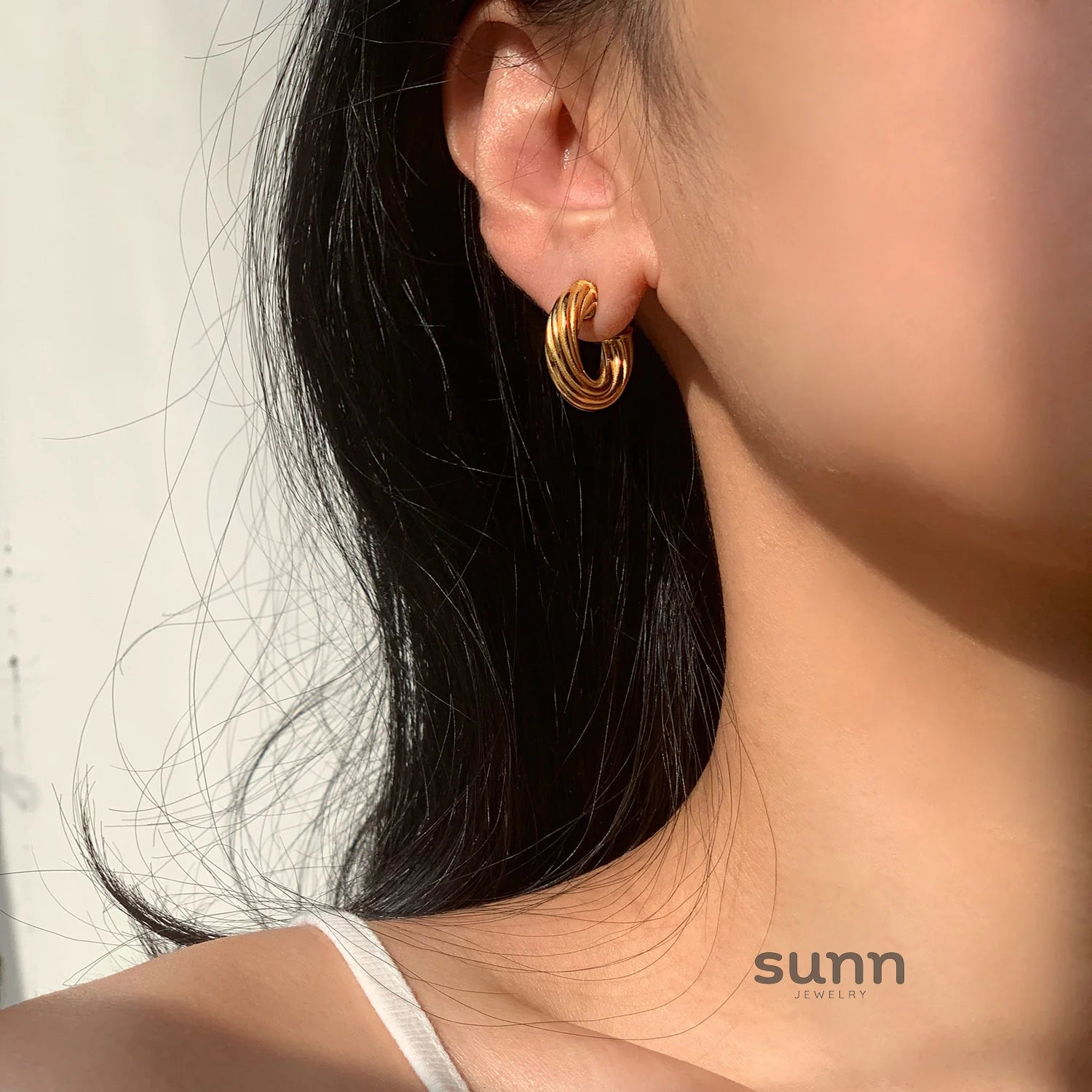 Karissa Twisted Hoop Earrings