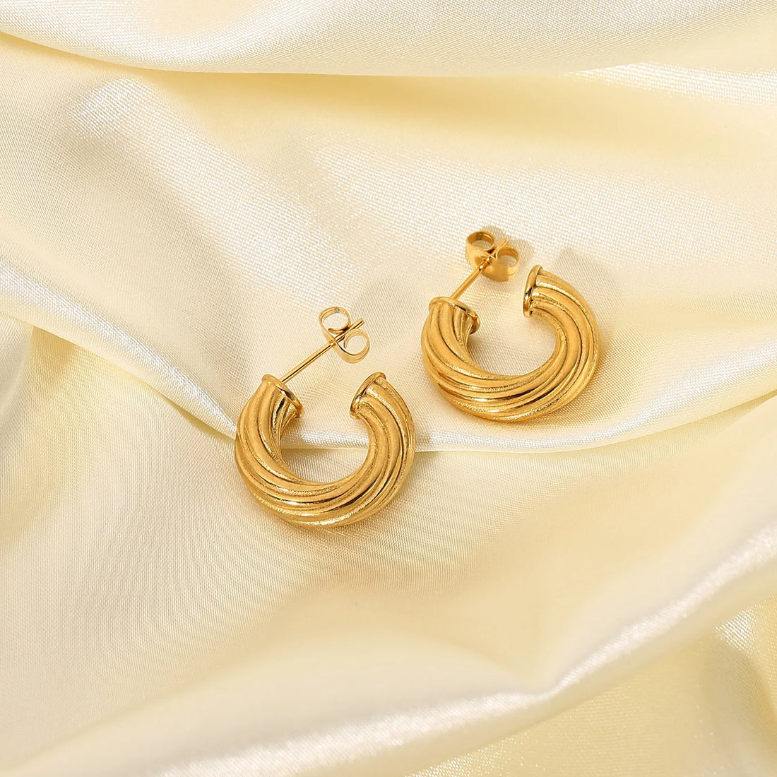 Karissa Twisted Hoop Earrings