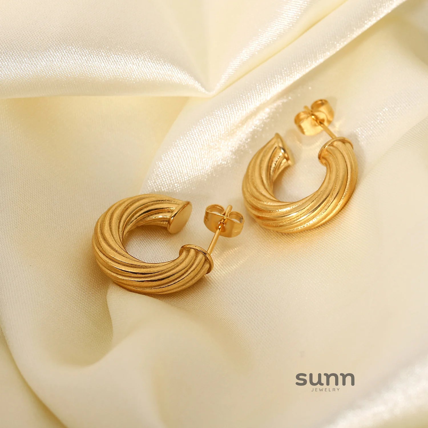 Karissa Twisted Hoop Earrings