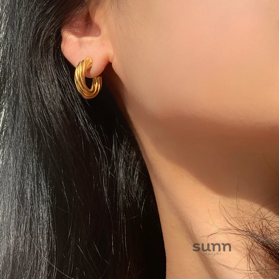 Karissa Twisted Hoop Earrings