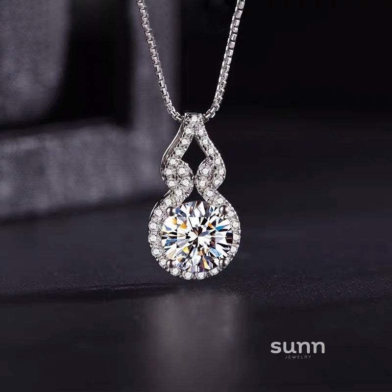 Karla Moissanite Gourd Pendant [T2MVLTN0]