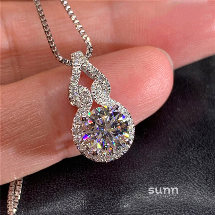 Karla Moissanite Gourd Pendant [WU160OXB]