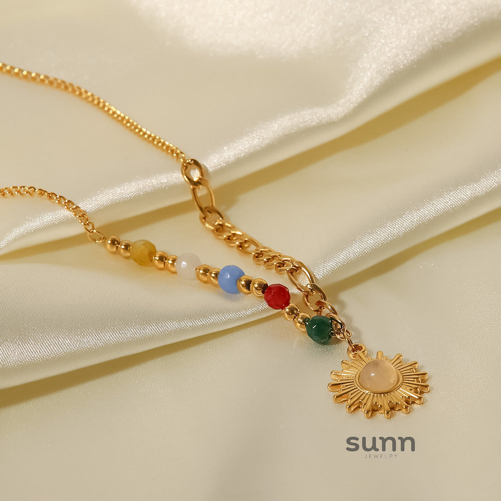Karolyn Cat's Eye Sun Necklace [SAOKEREN]