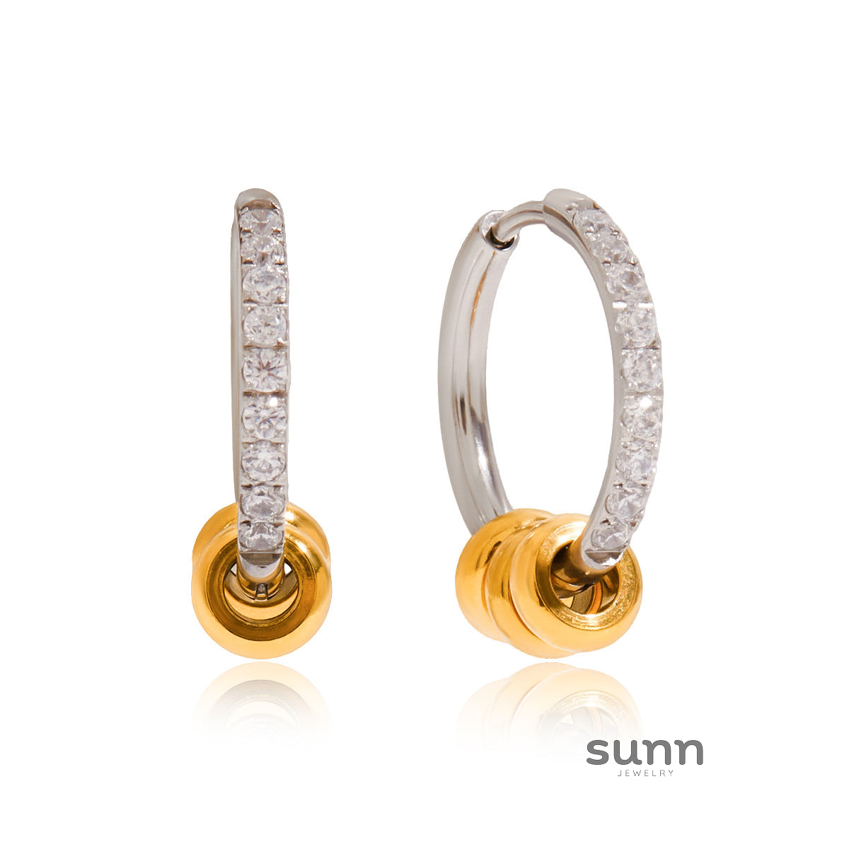 Karrington Diamond Circle Hoop Earrings [LWDBIF98]
