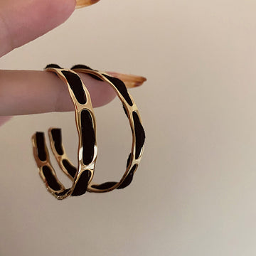 Karrington Retro Metal Wrap Earrings [Z6BZJZSC]