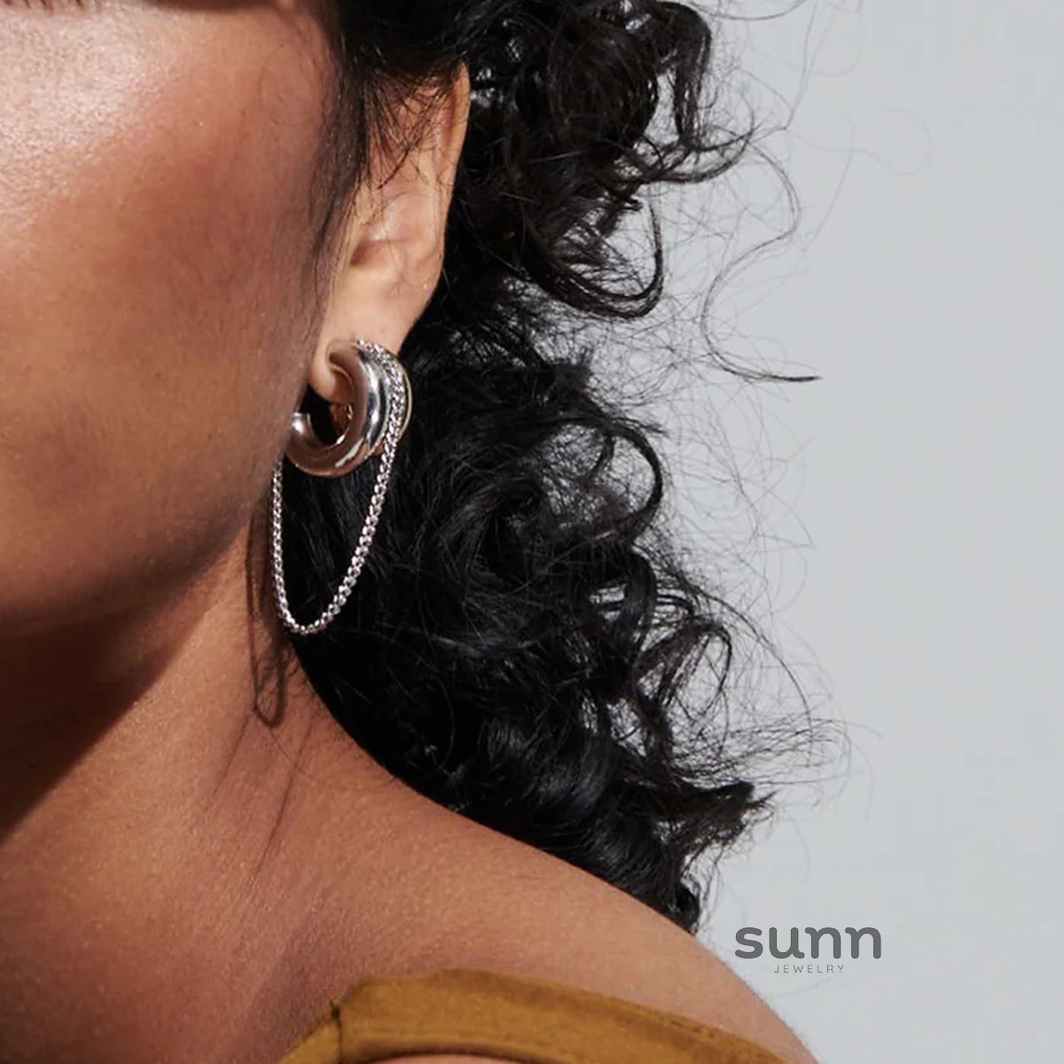Karson Double C Tassel Earrings [08Z38YML]