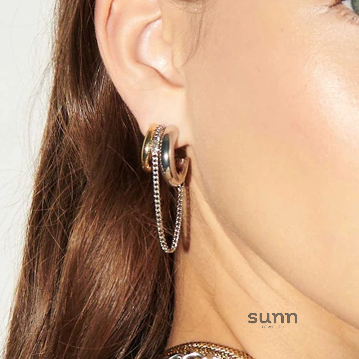 Karson Double C Tassel Earrings [Z24RK1DI]