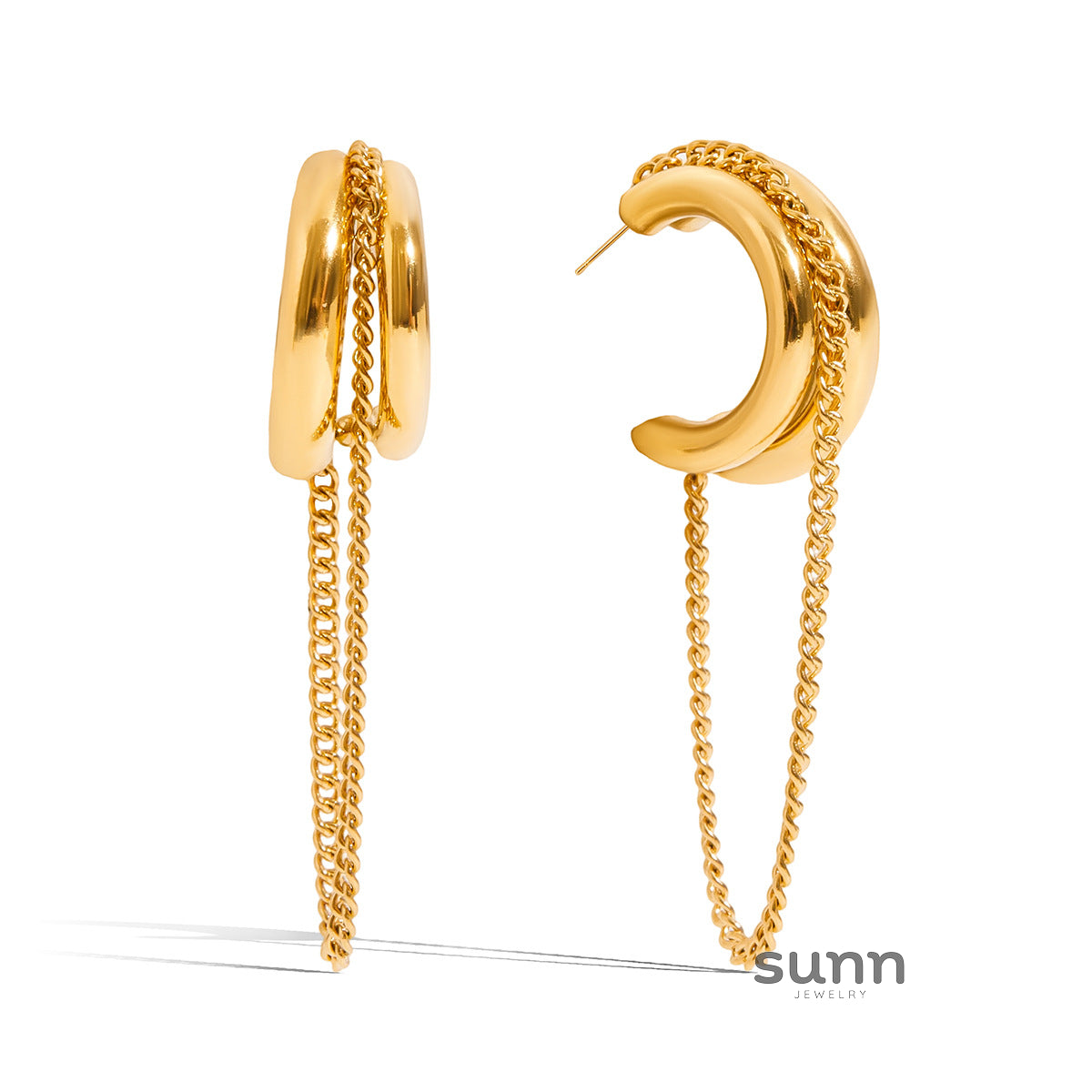 Karson Double C Tassel Earrings [WXG2F7I6]