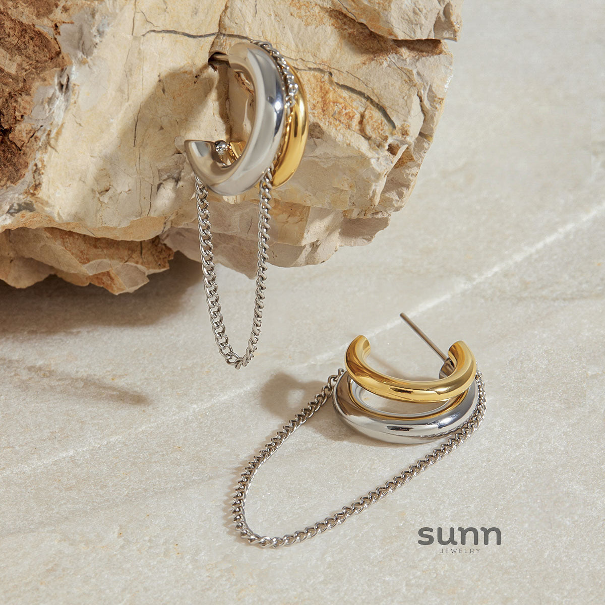Karson Double C Tassel Earrings [JM8TX1IL]