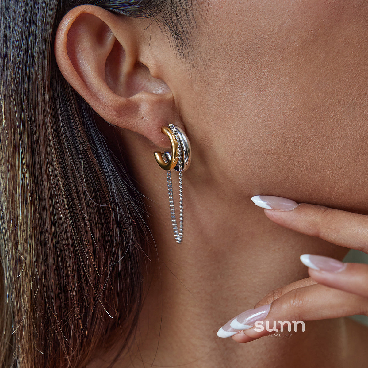 Karson Double C Tassel Earrings [A9F49FOU]