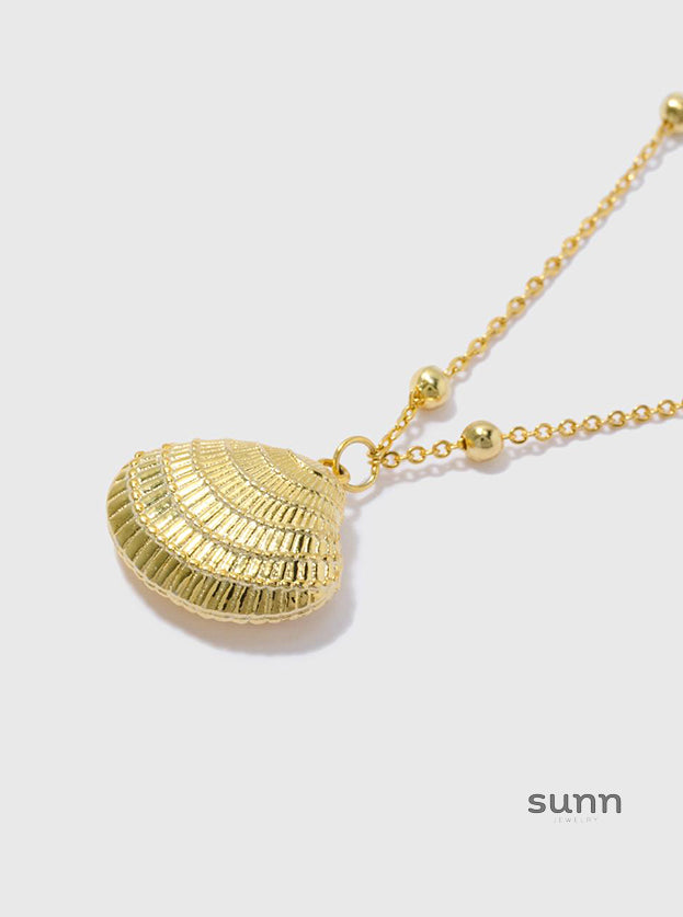 Karyn Shell Layered Pendant Necklace [FAT7U5TC]