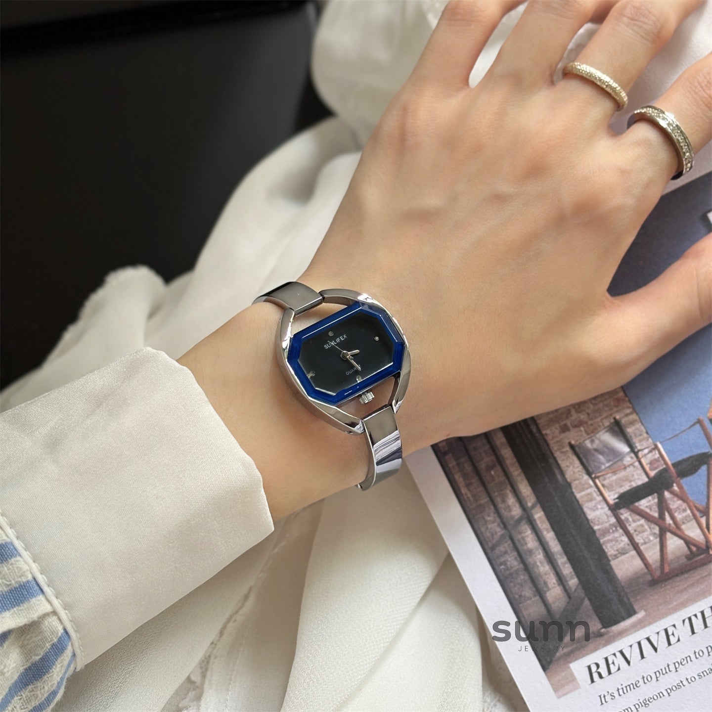 Kassia Mid-Century Mesh Watch [3GMR6XD9]