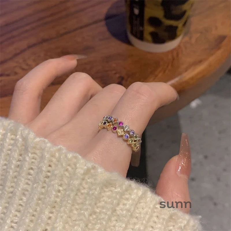 Kassidee Colorful Sugar Cube Ring
