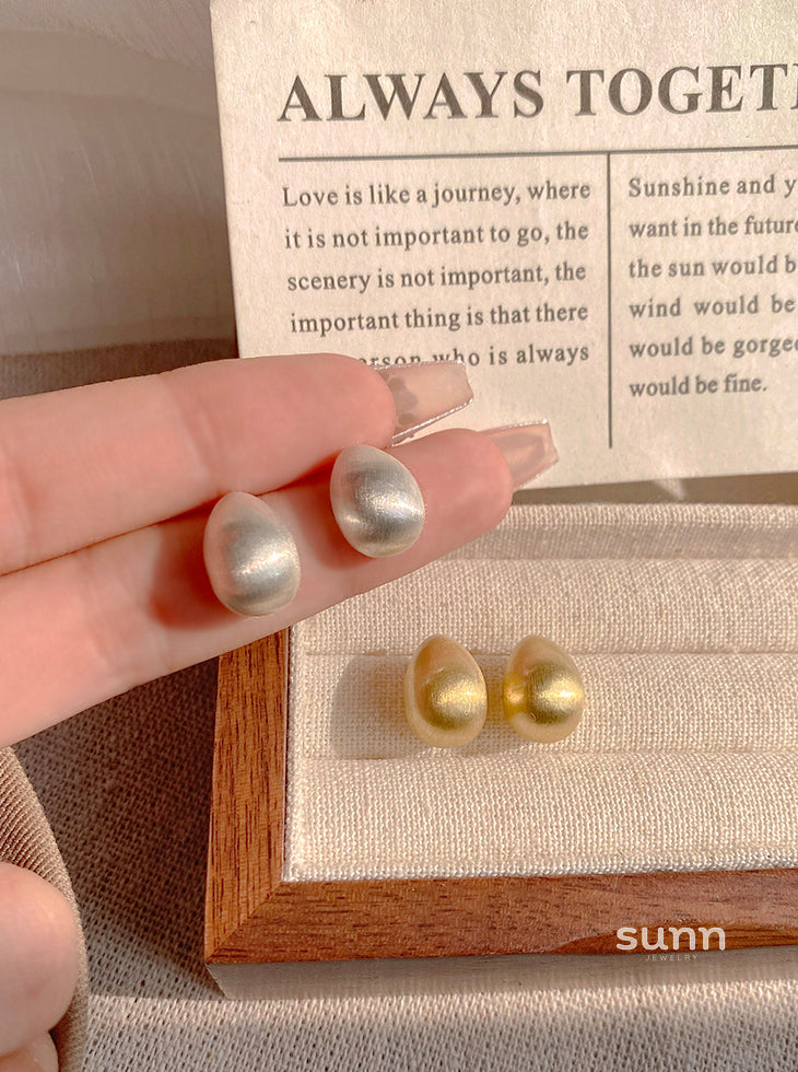 Kassidee Frosted Bean Drop Earrings [U5HOEAZY]