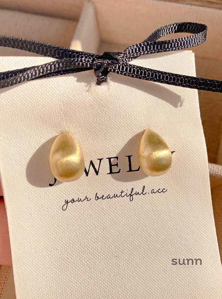 Kassidee Frosted Bean Drop Earrings [V60Q2LWU]
