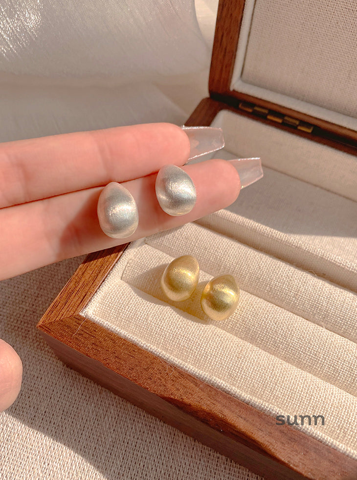 Kassidee Frosted Bean Drop Earrings [4MSJGET1]