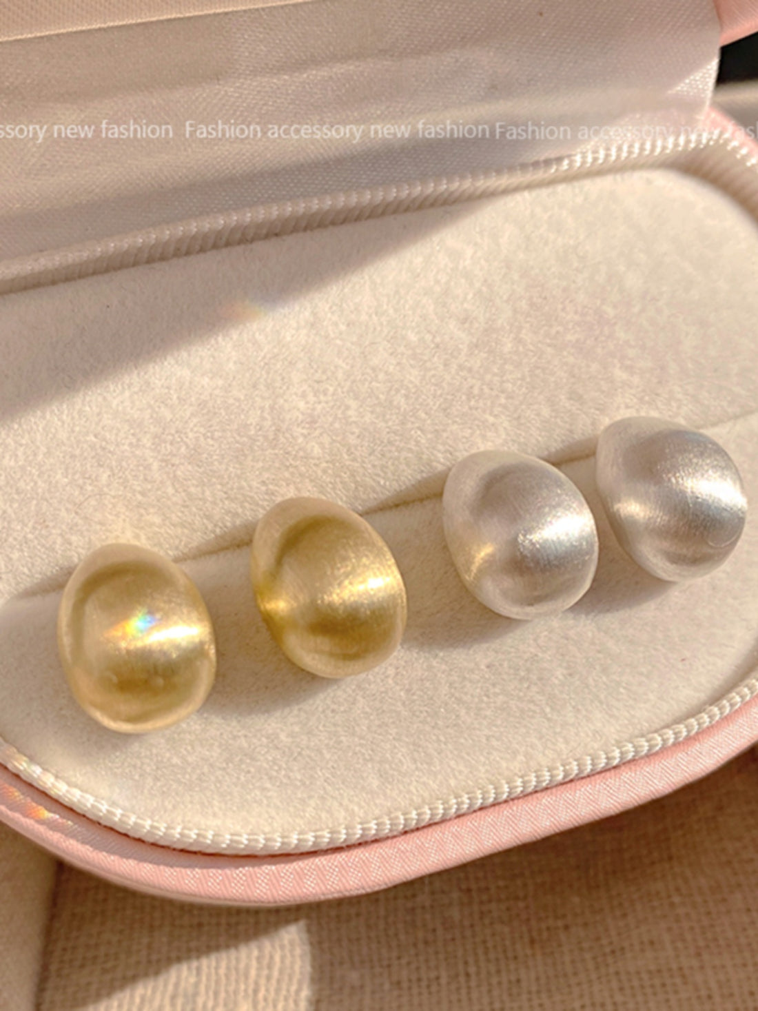 Kassidee Frosted Bean Drop Earrings [M9IRILC8]