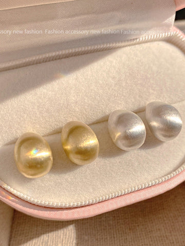 Kassidee Frosted Bean Drop Earrings [M9IRILC8]