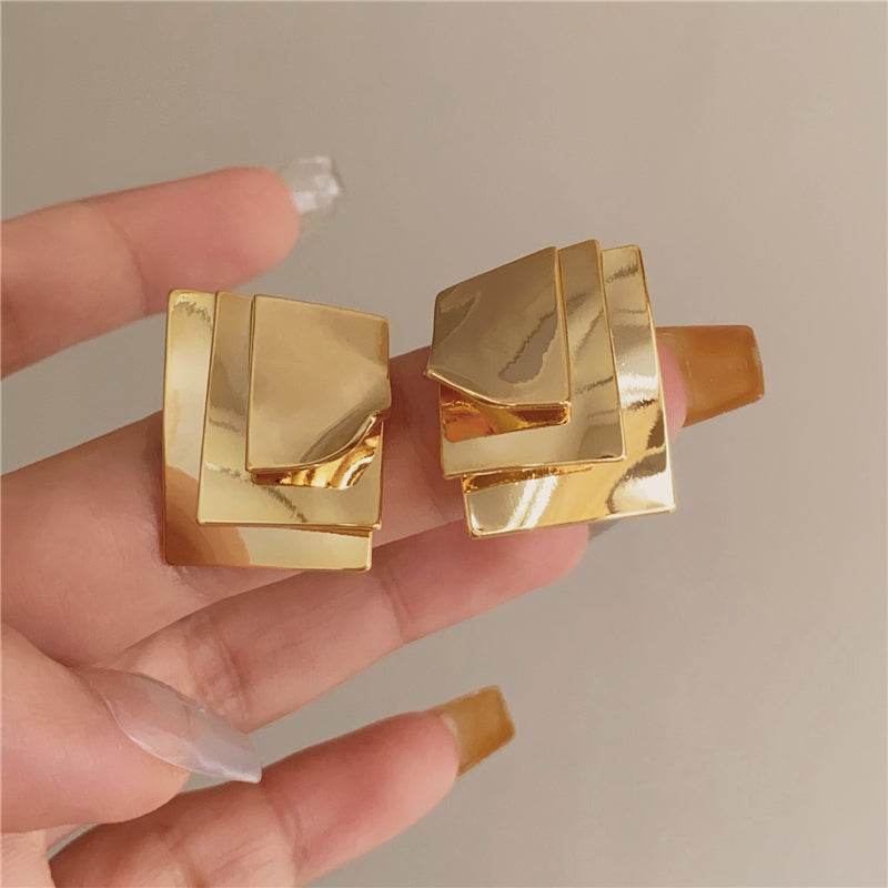 Kassidee Layered Geometric Earrings [SJIJFYCH]