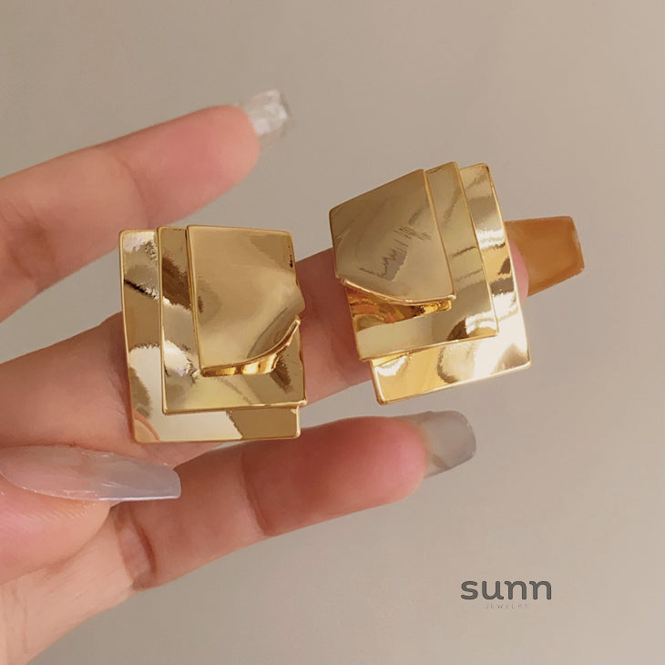 Kassidee Layered Geometric Earrings [Q7REQDH0]