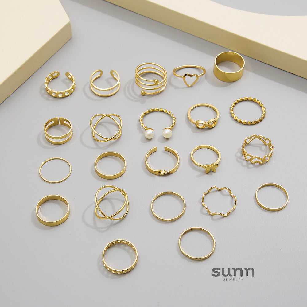 Kassidy Butterfly Ring Set [BKU6X4Q8]