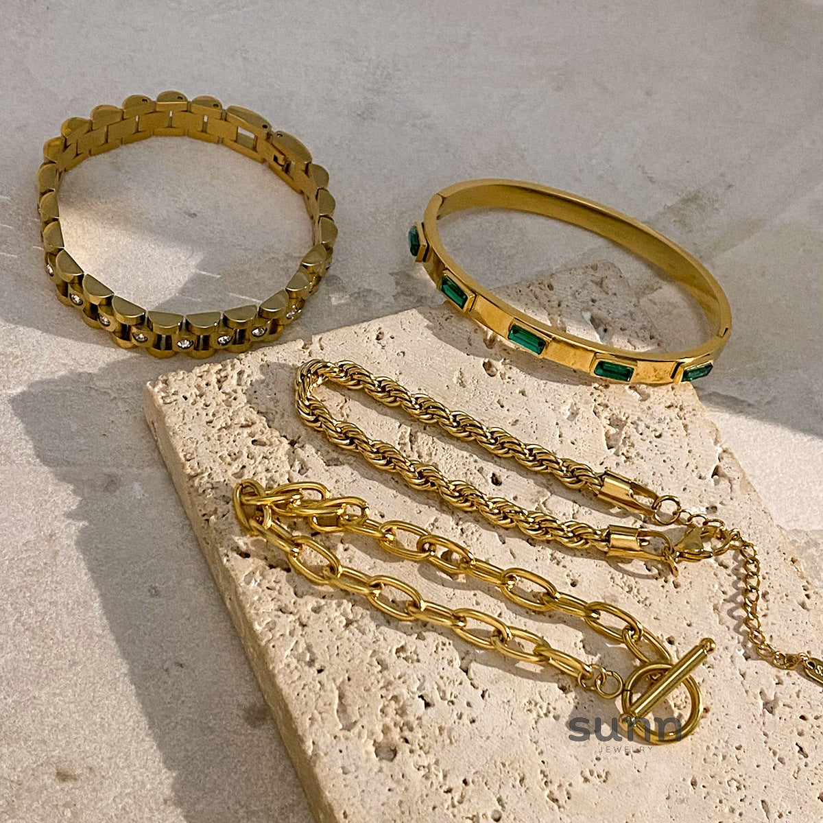 Kassidy Zircon Chain Bracelet [LXTQ2D1B]