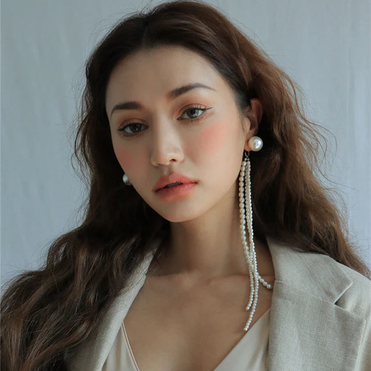 Katharine Pearl Tassel Earring