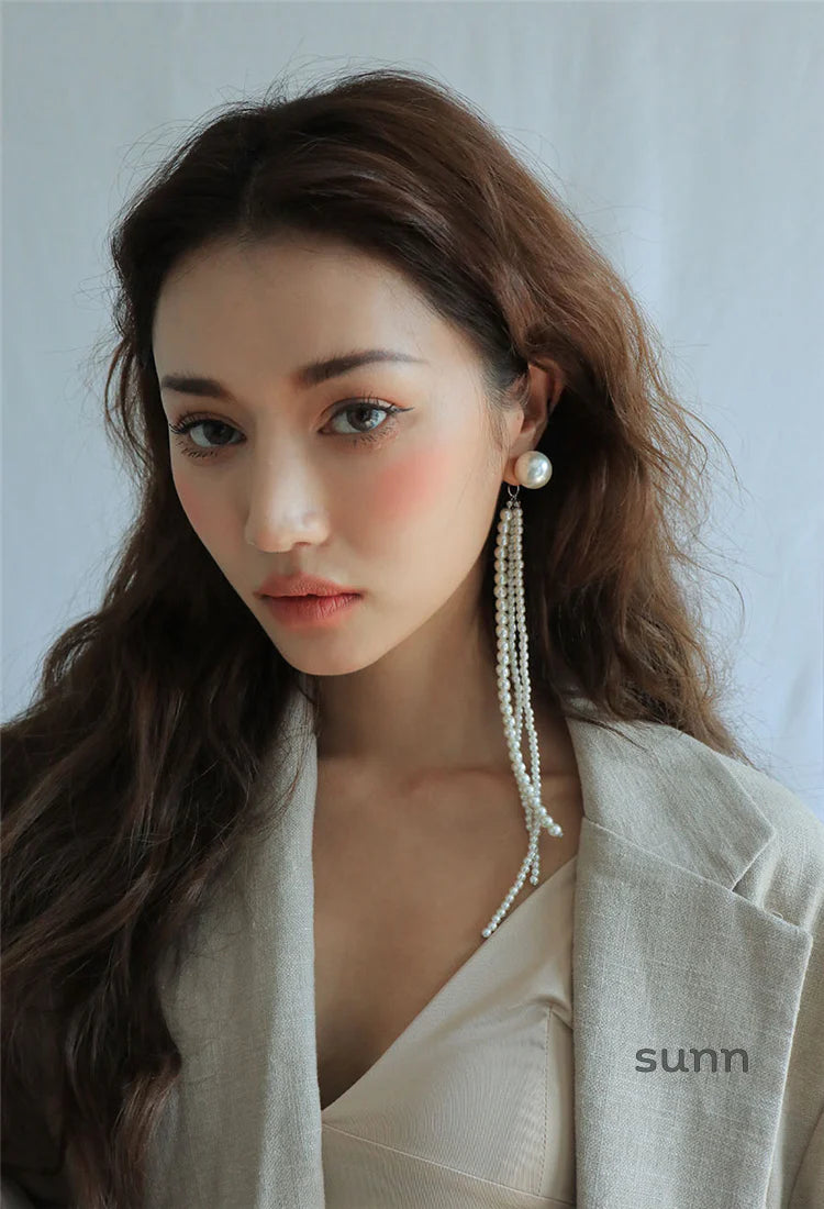 Katharine Pearl Tassel Earring