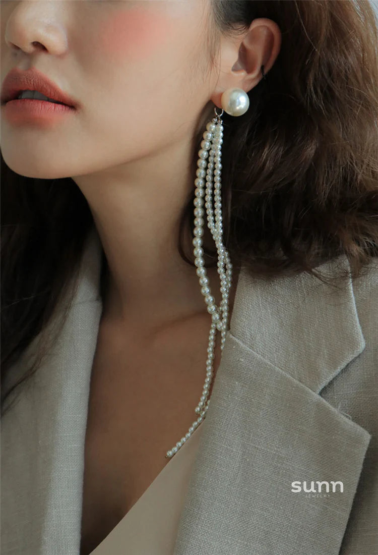 Katharine Pearl Tassel Earring
