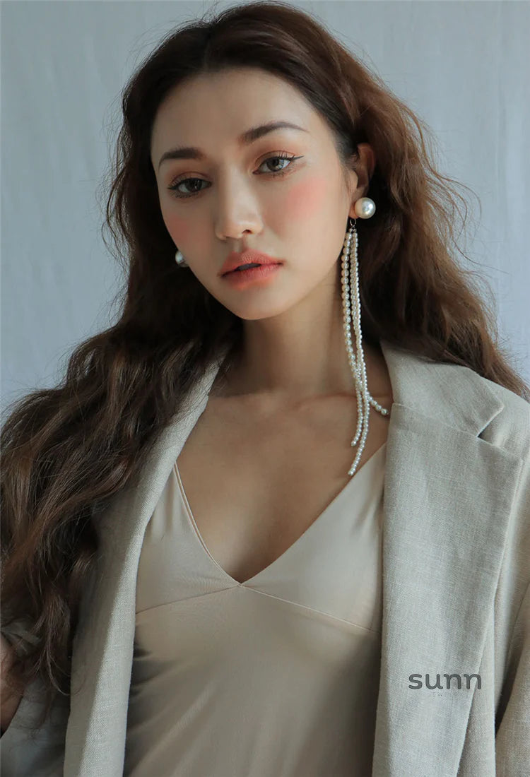 Katharine Pearl Tassel Earring