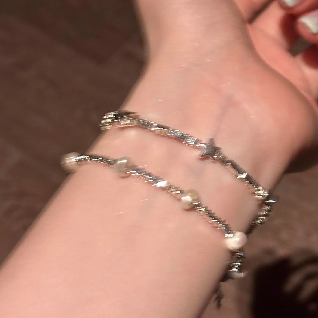 Katherin Celestial Pearl Bracelet