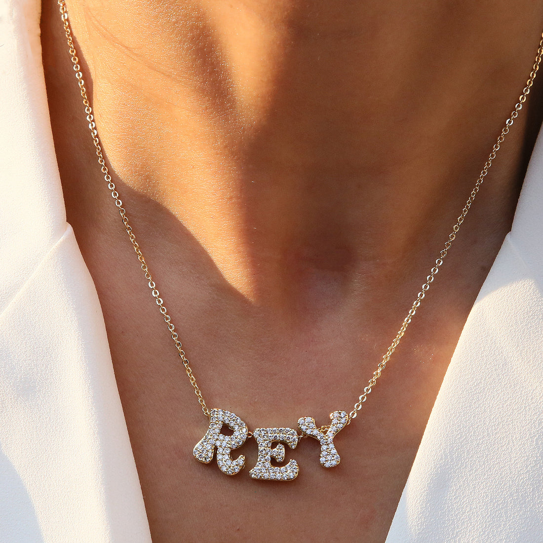 Katheryn Pave Initial Necklace [K6HI8DUO]