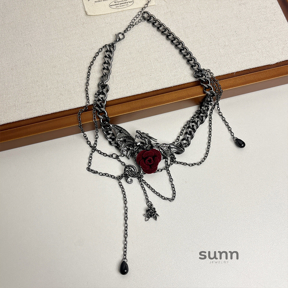 Kathleen Dark Dragon Choker [OX462HXY]