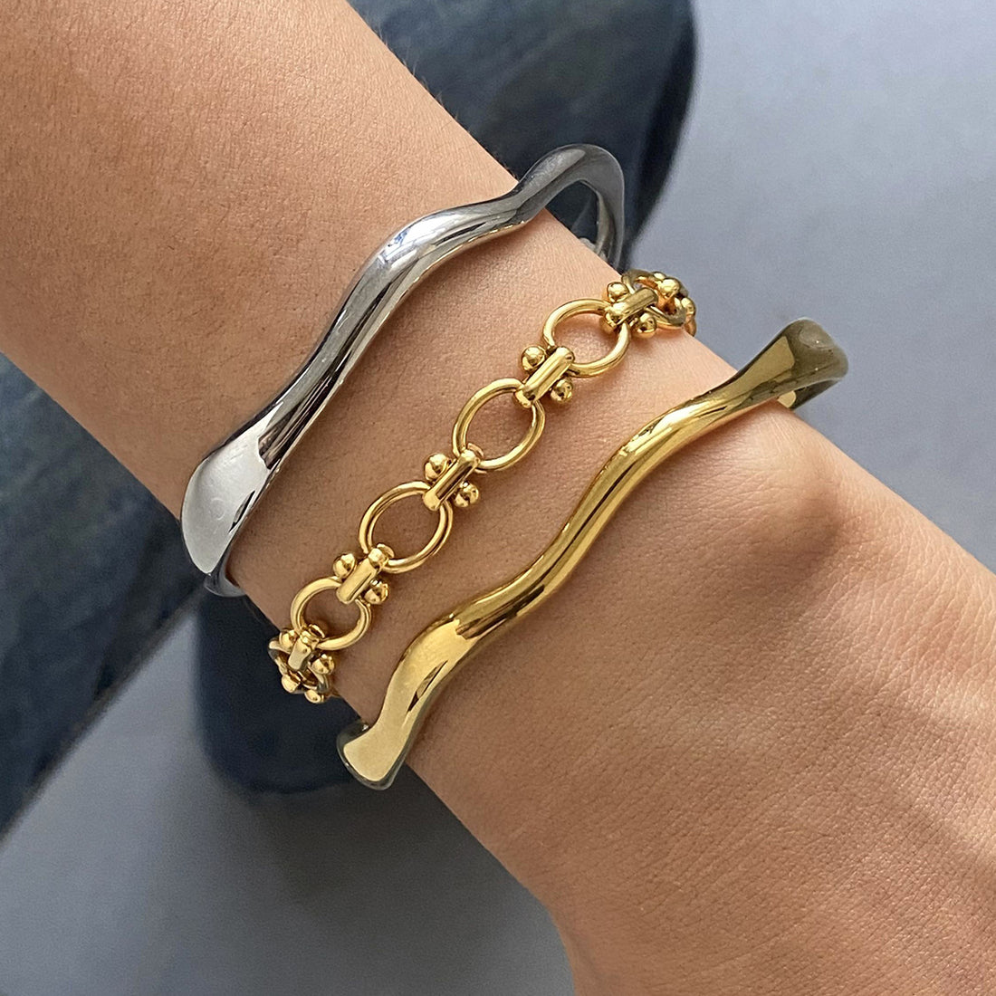 Kathleen Polished Open Cuff [G82RLMT7]