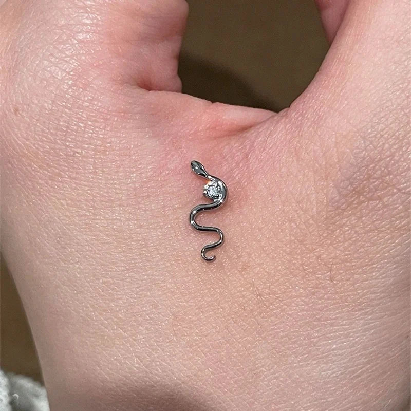 Kathleen Rhinestone Serpent Ear Cuff