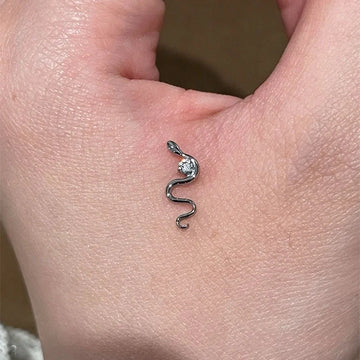 Kathleen Rhinestone Serpent Ear Cuff