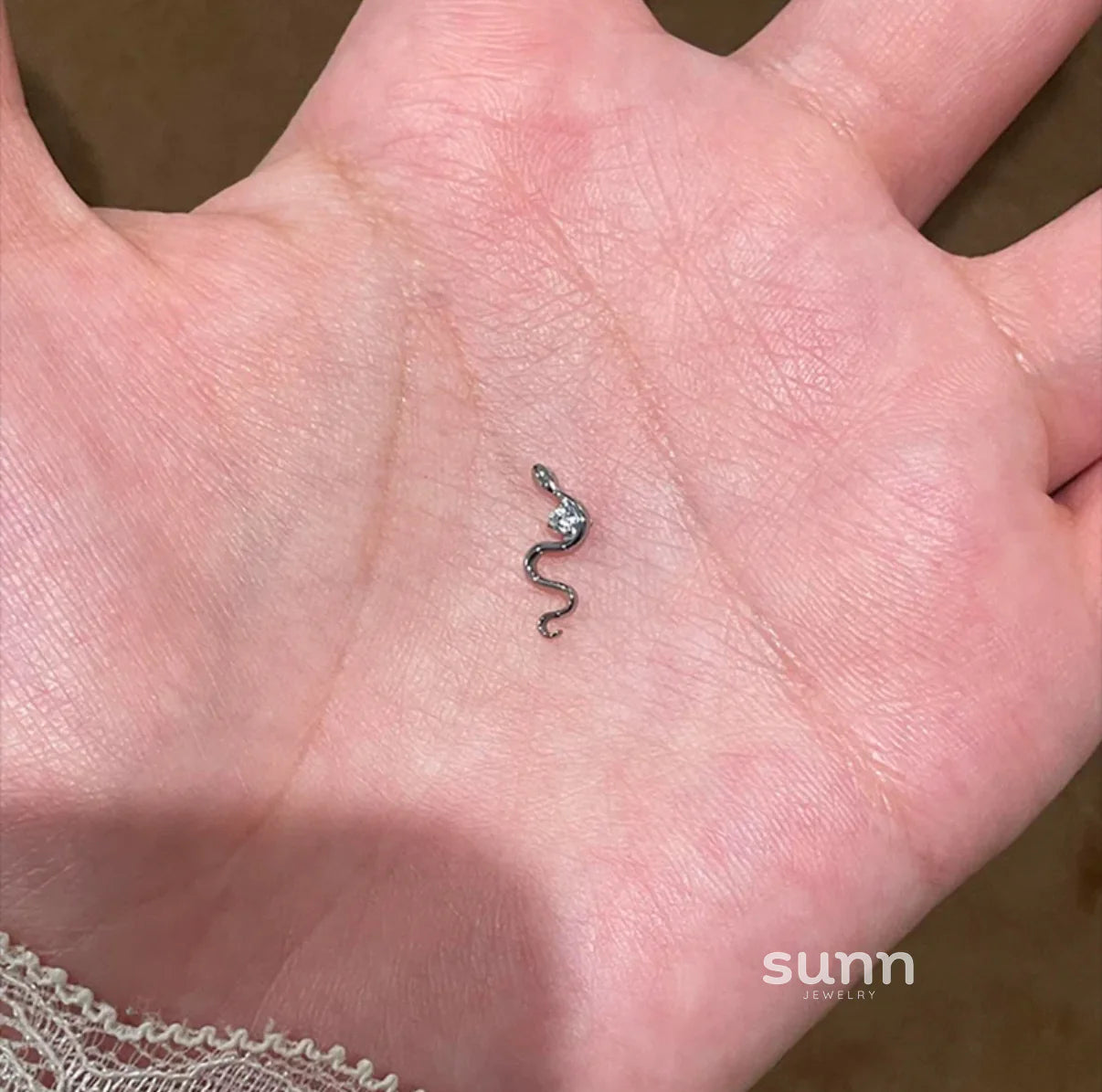 Kathleen Rhinestone Serpent Ear Cuff