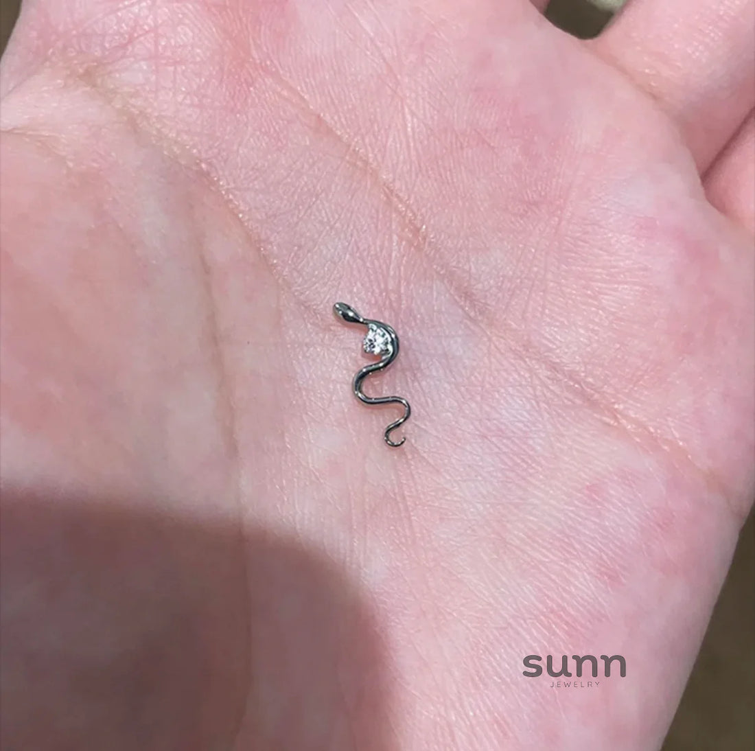 Kathleen Rhinestone Serpent Ear Cuff