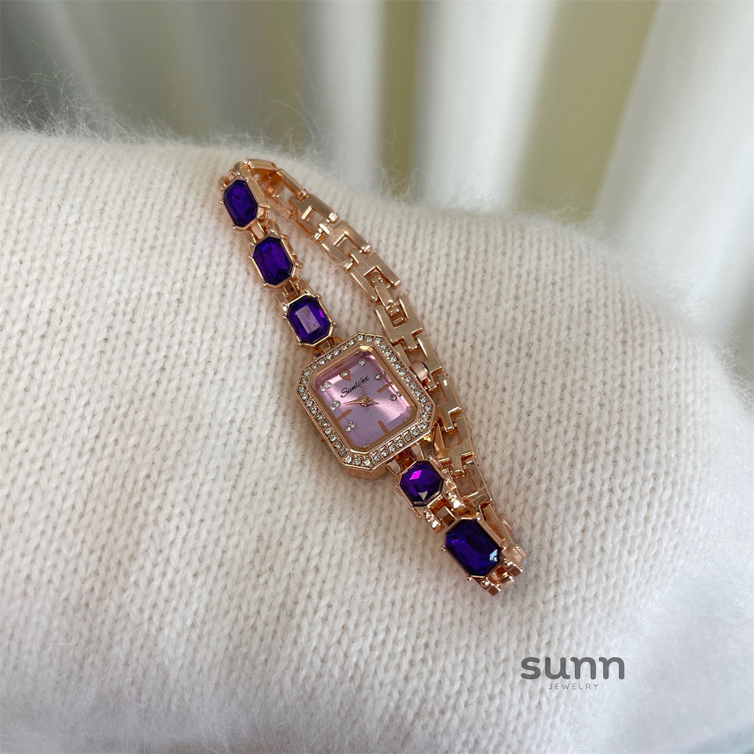 Katie Square Emerald Bracelet Watch [9E6H6U8K]