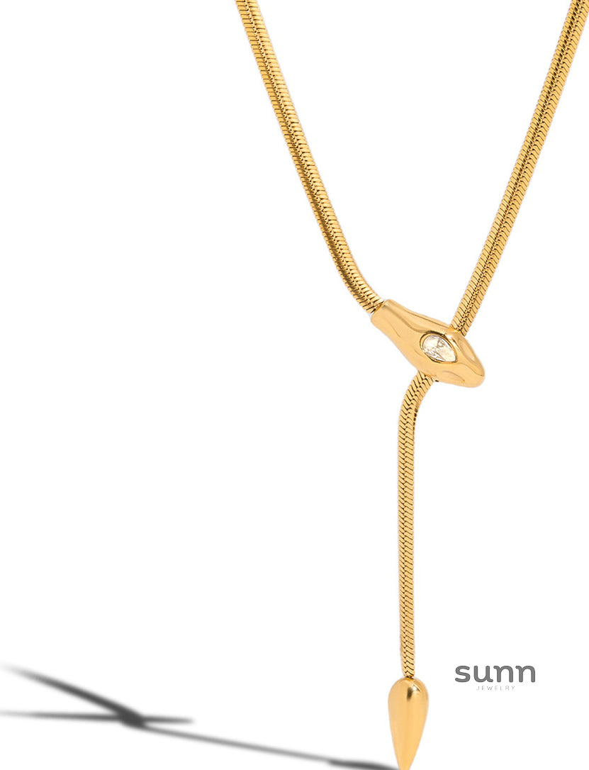 Katrina Zircon Serpent Necklace [S5WOEVEI]