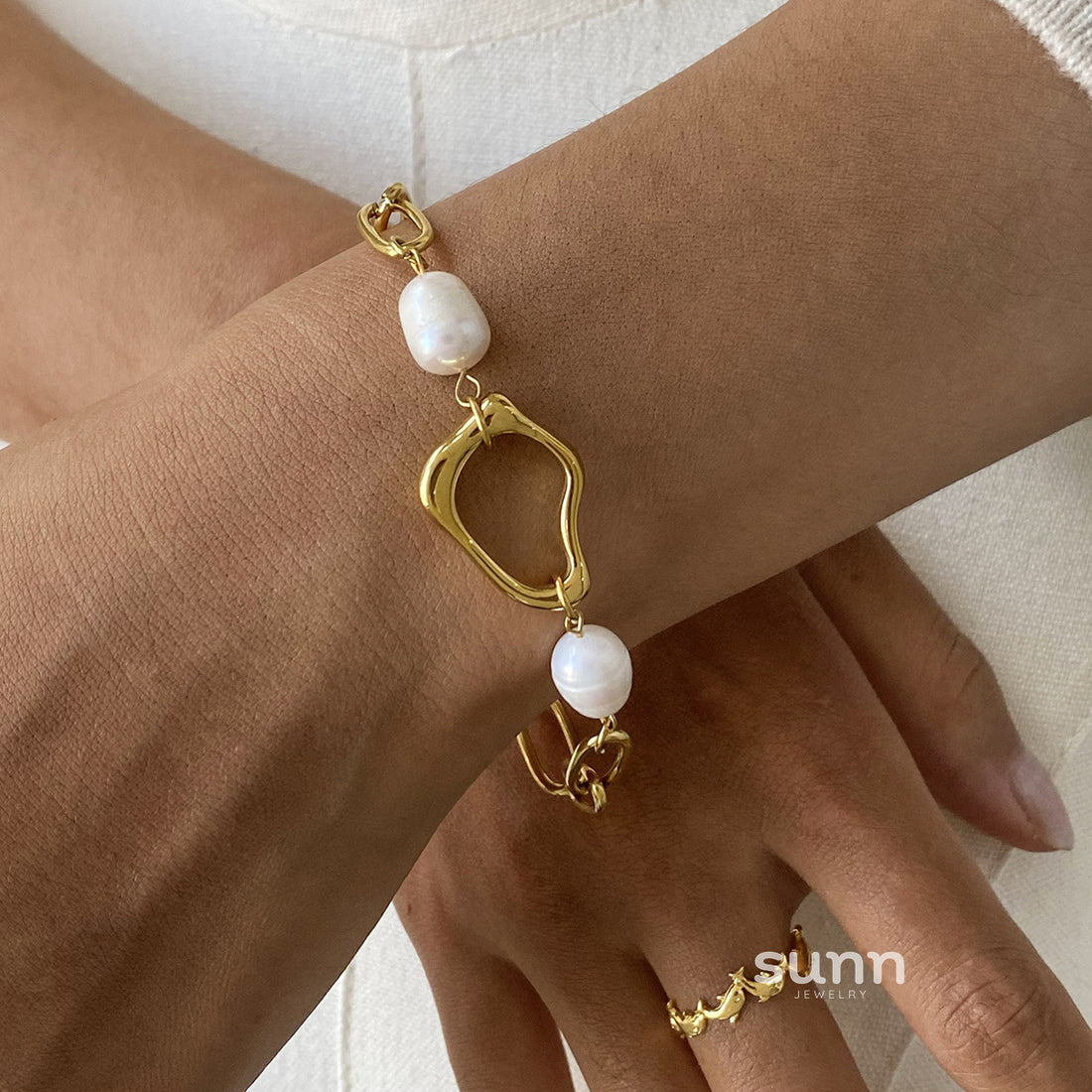 Kattleya Wave Pearl Jewelry Set [891ZQ1MZ]